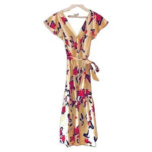 NWOT Tanya Taylor short sleeve maxi dress Sz 2